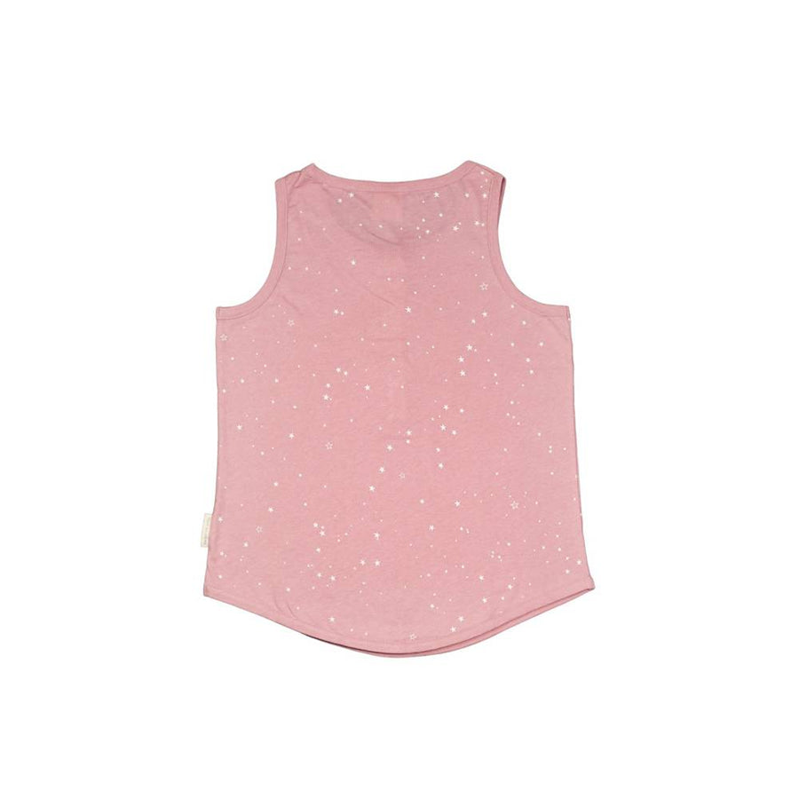 Womens Pyjama Tank | Dusk Stars - Merino & Me