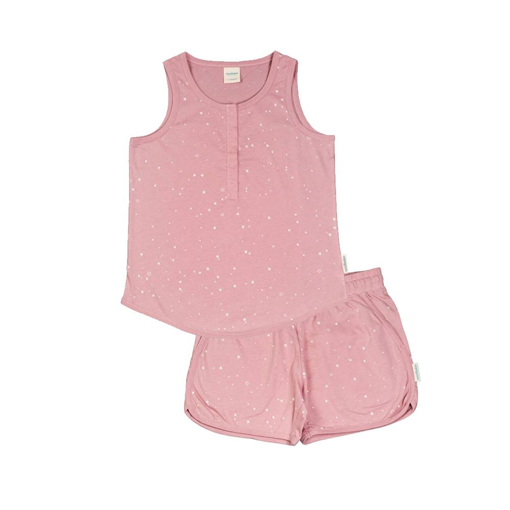 Womens Pyjama Tank | Dusk Stars - Merino &amp; Me