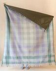 Recycled Wool Picnic Blanket with Leather Strap