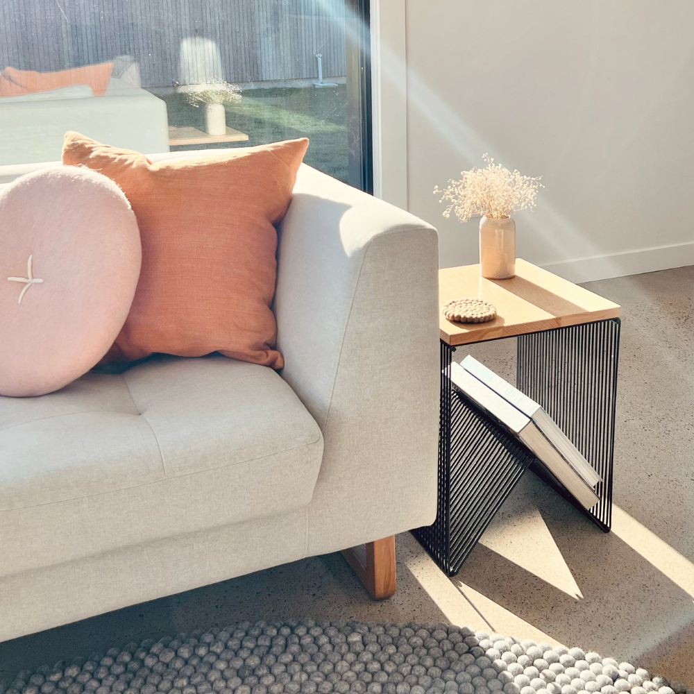 Button Cushion | Blush