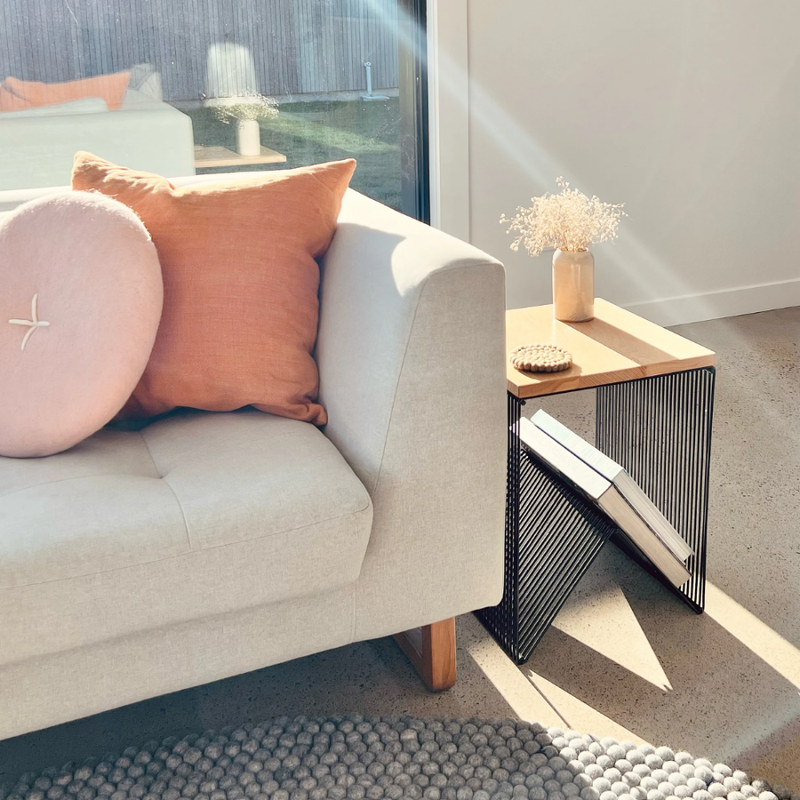 Button Cushion | Blush