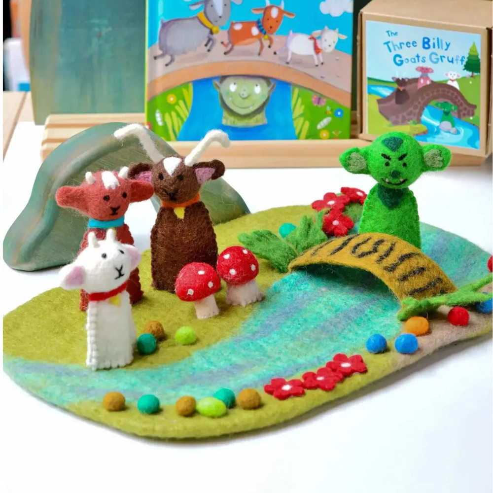 Finger Puppet Set | Three Billy Goats Gruff