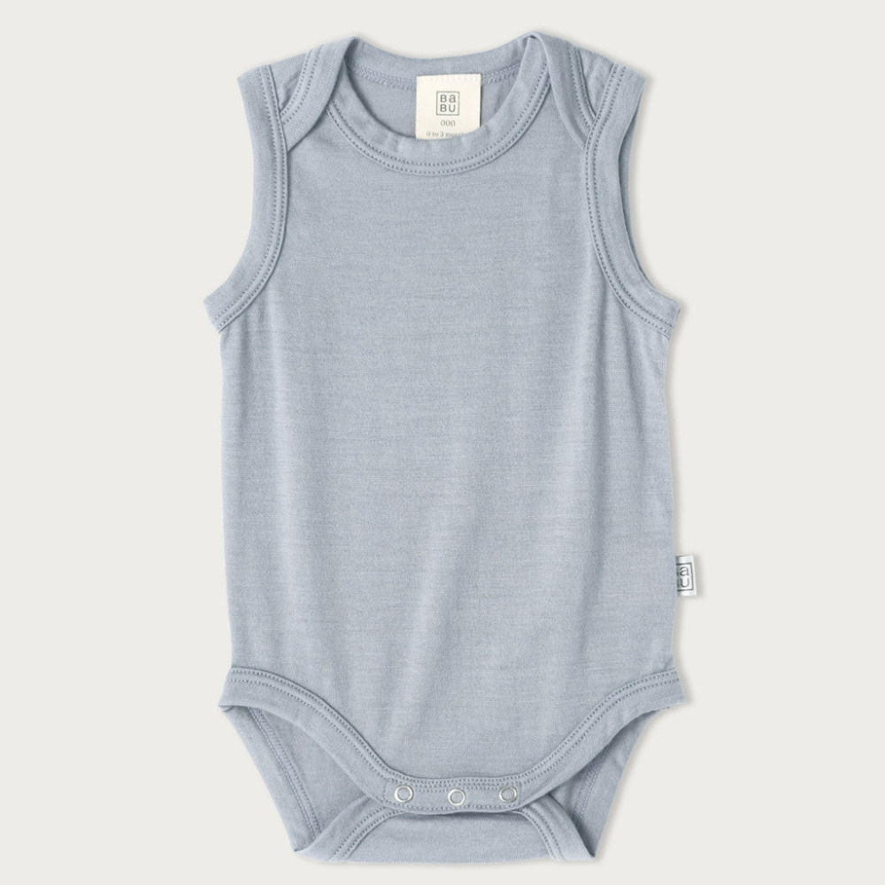 Merino Singlet Bodysuit | Periwinkle