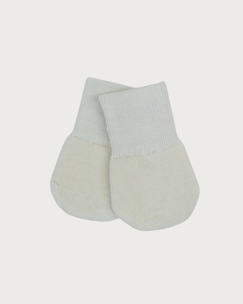 Merino Terry Mittens - Cream