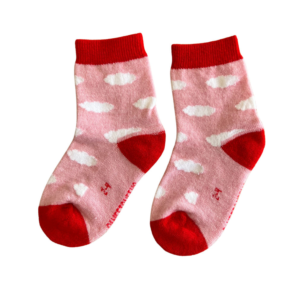 Thick Merino Gumboot Socks | Light Pink Clouds - Merino & Me