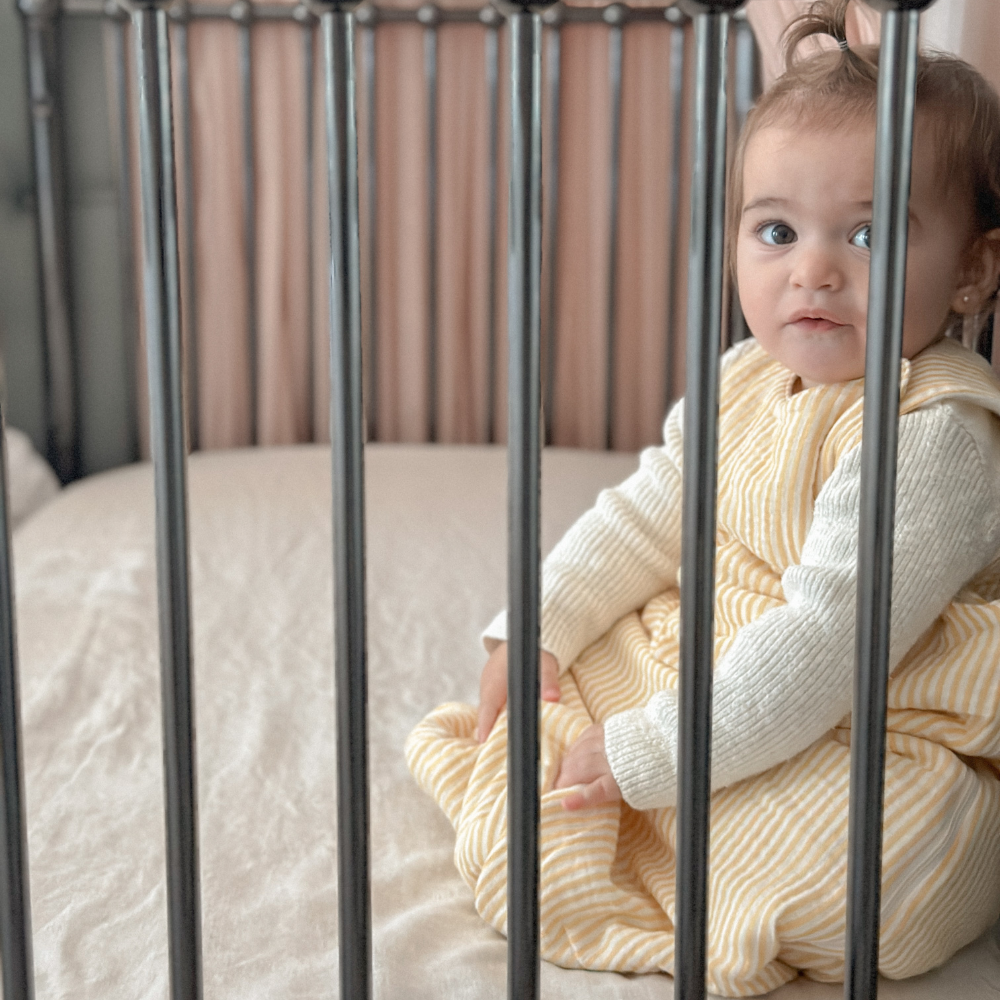 Winter Merino Sleeping Bag | Honey Stripe - Merino & Me