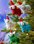 Felt Christmas Sheep Ornament