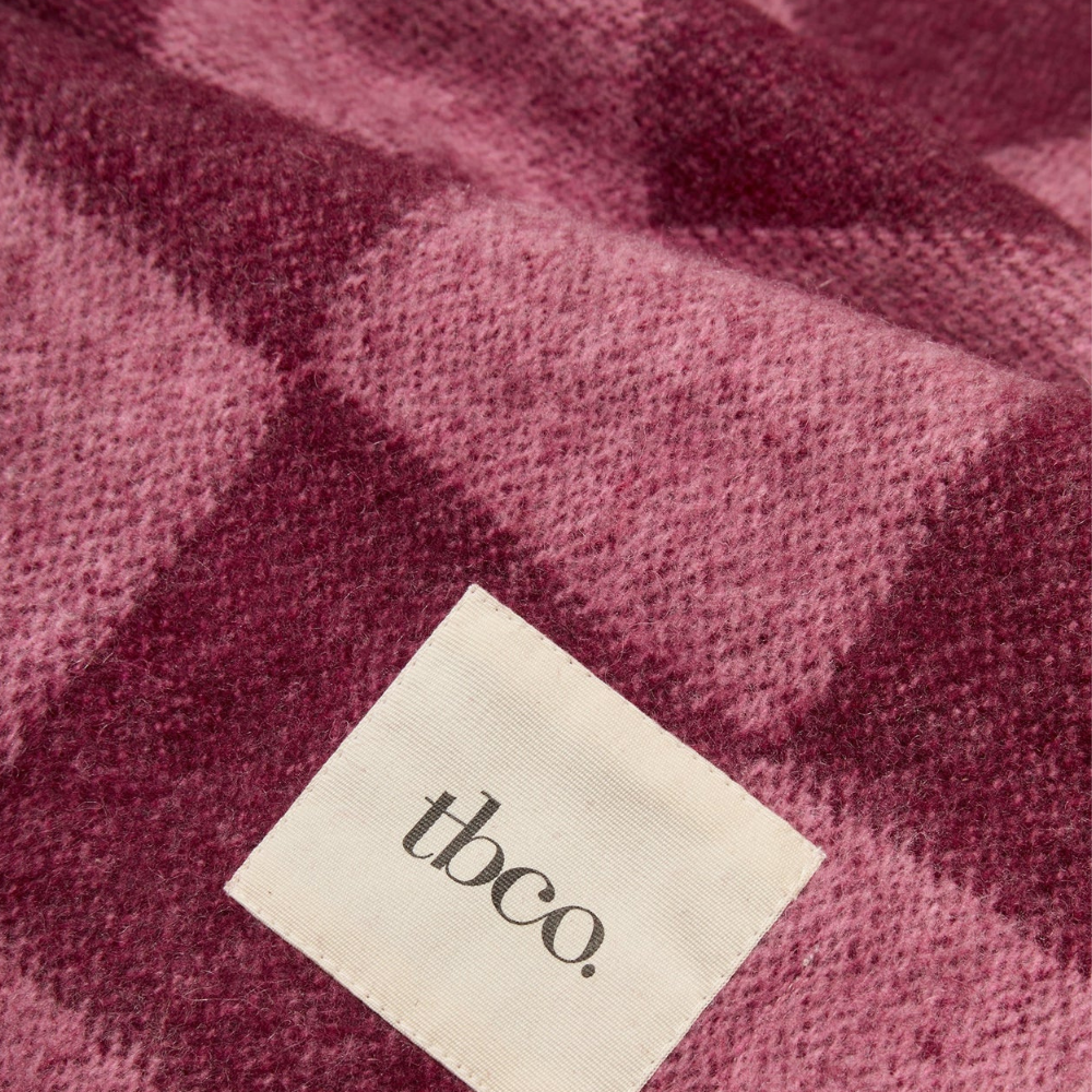 Recycled Wool Full Size Blanket | Rose &amp; Fig Checkerboard