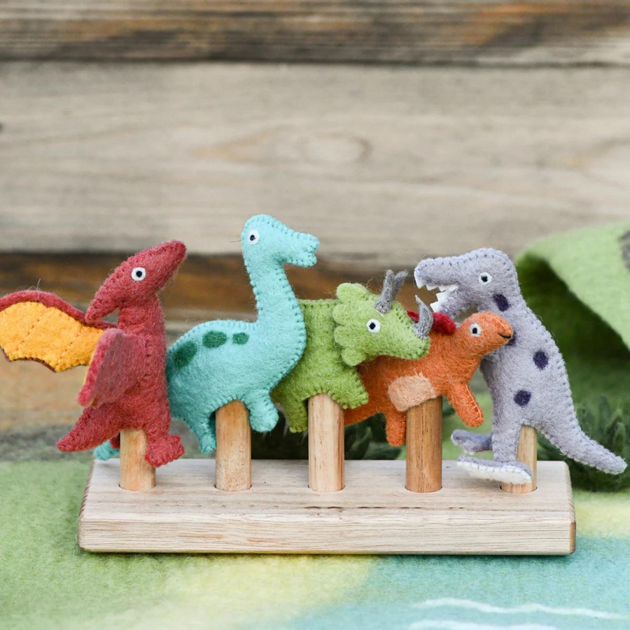 Finger Puppet Set | Dinosaurs