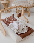 Rattan Play Gym Bundle | 100% Wool Filled | Chocolate Spot