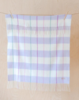 Lambswool Baby Blanket | Lilac Stripe - Merino & Me