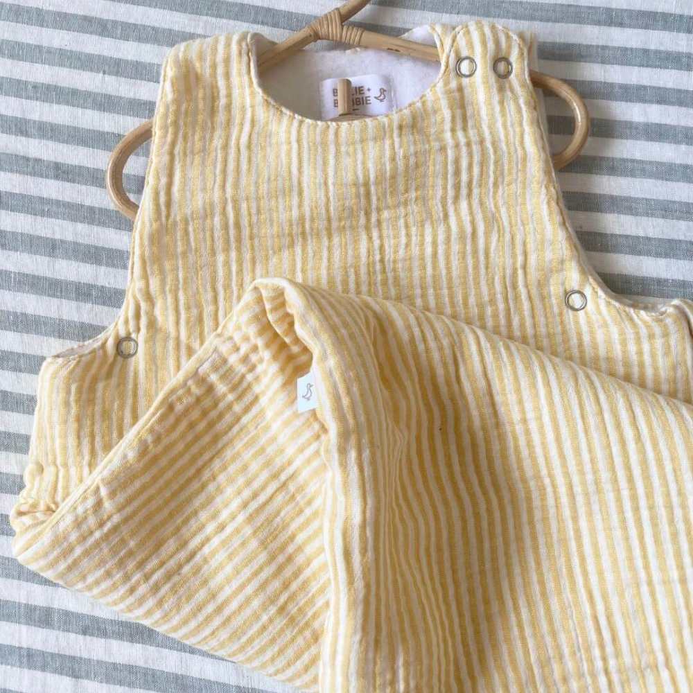 Winter Merino Sleeping Bag | Honey Stripe - Merino & Me