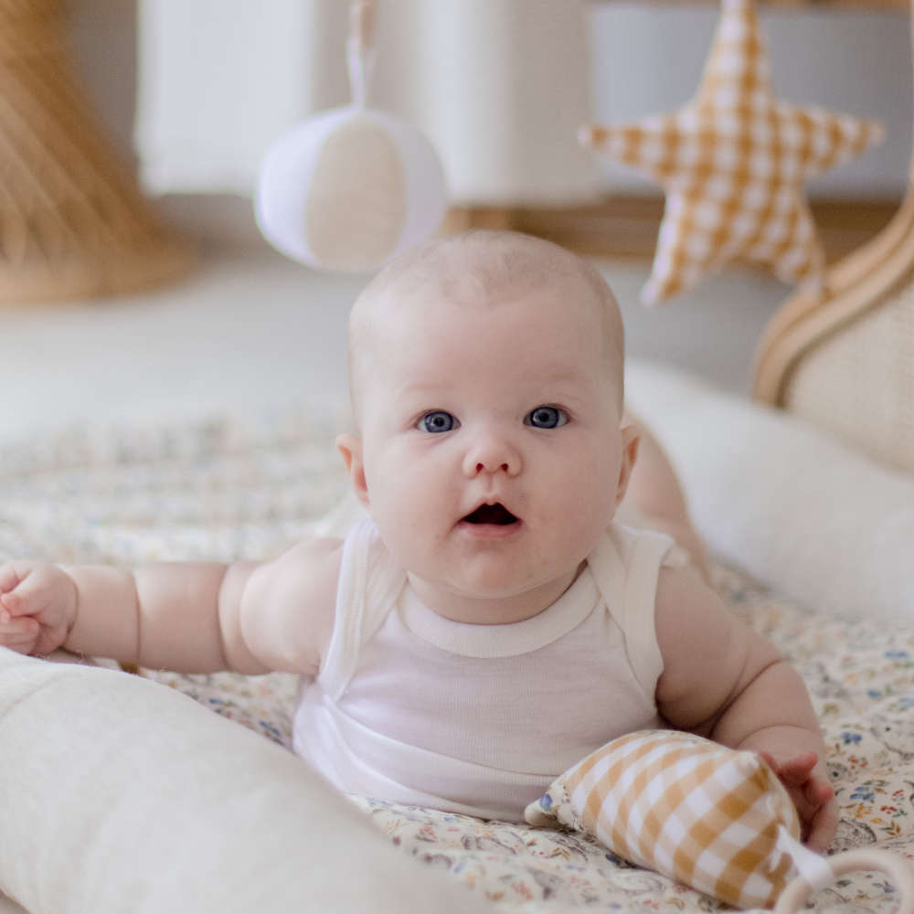 Rattan Play Gym Bundle | 100% Wool Filled | Natural Bunny