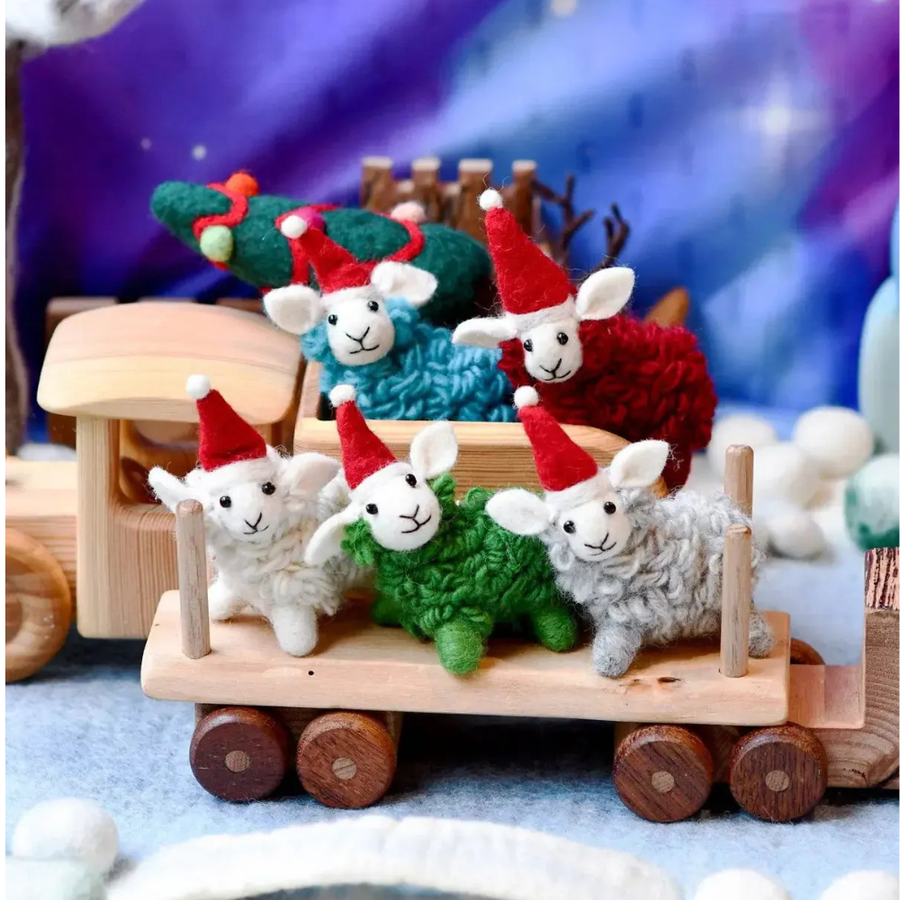 Felt Christmas Sheep Ornament
