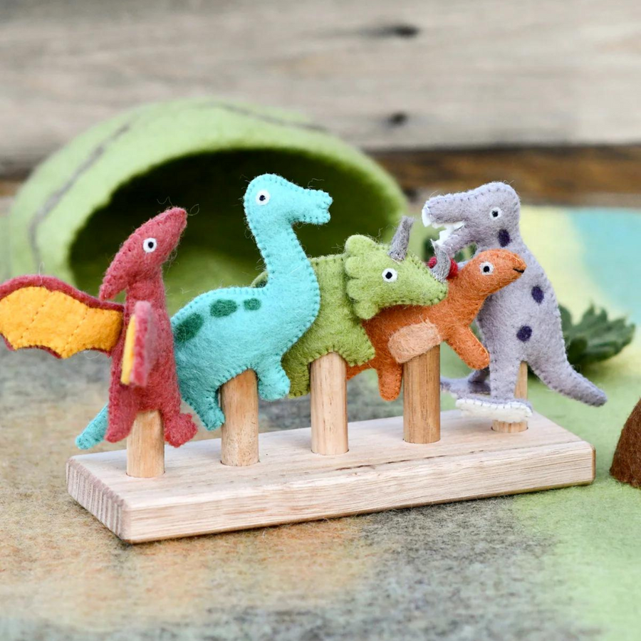 Finger Puppet Set | Dinosaurs