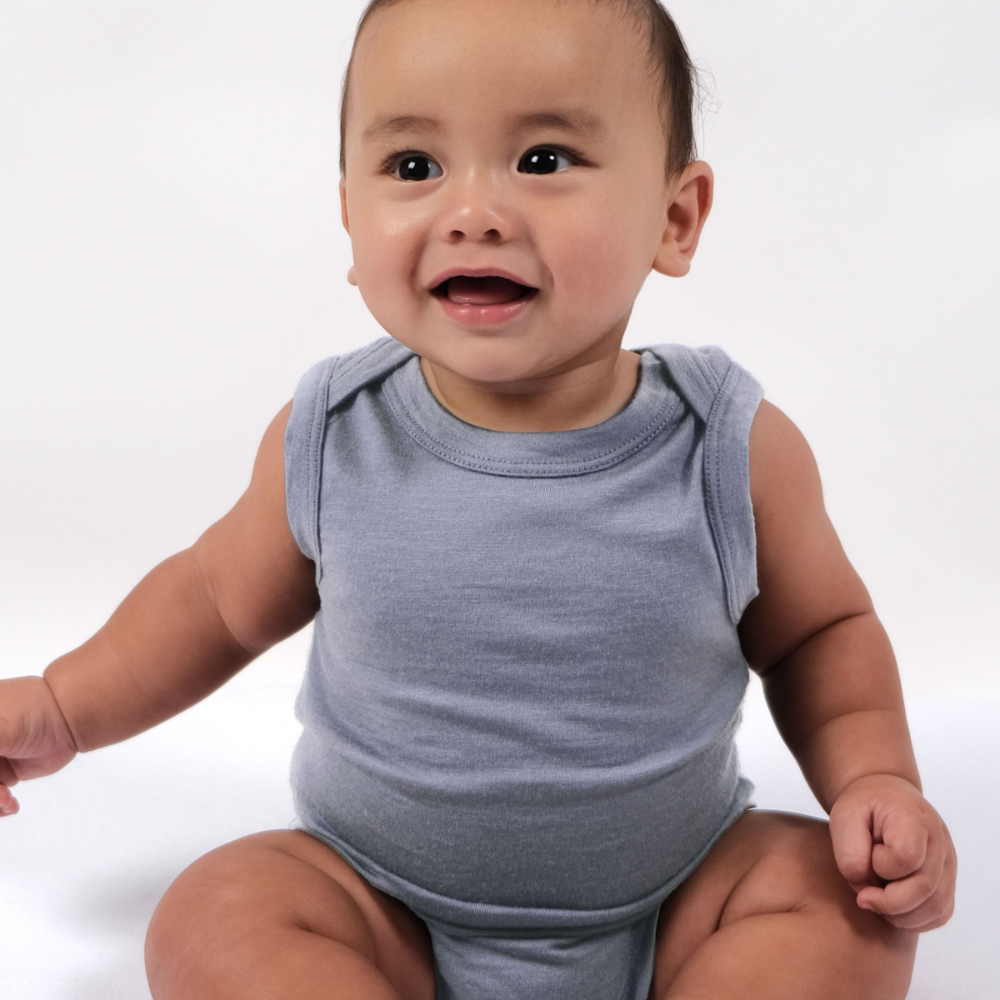 Merino Singlet Bodysuit | Periwinkle