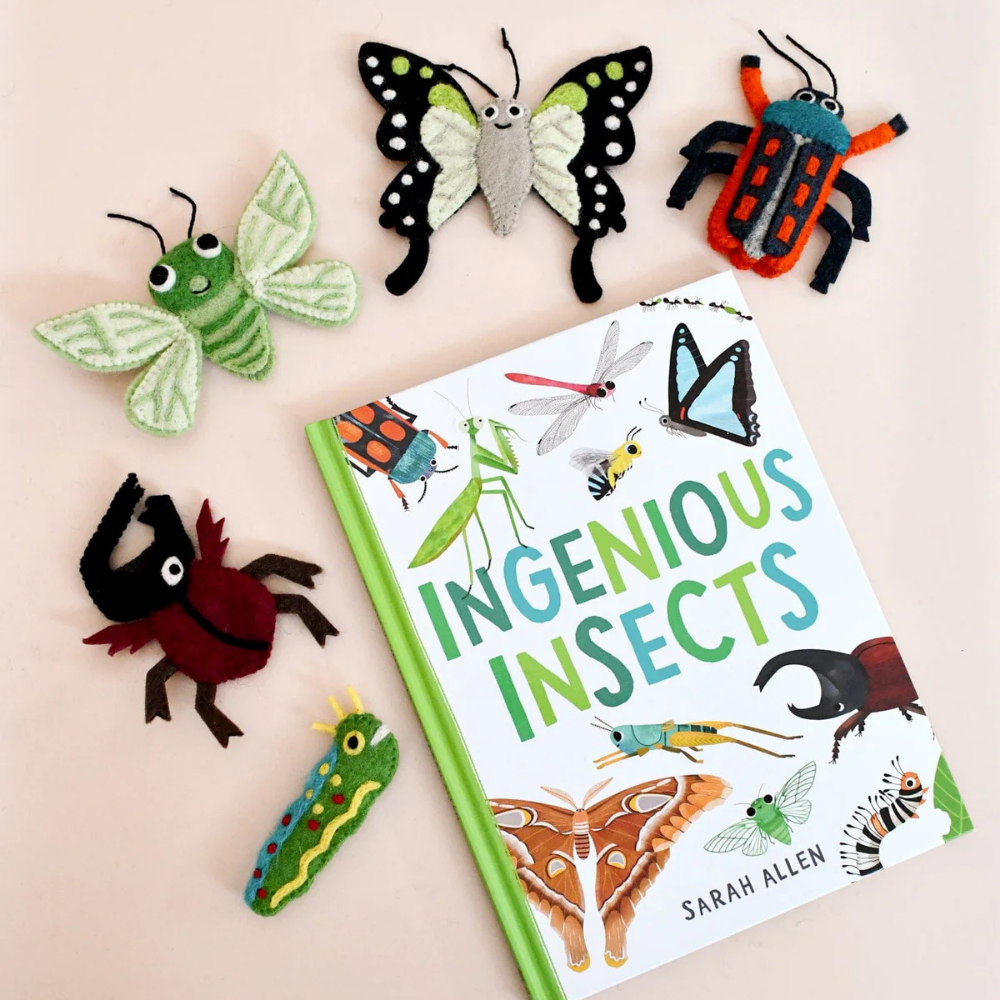 Book and Finger Puppet Set | Ingenious Insects by Sarah Allen