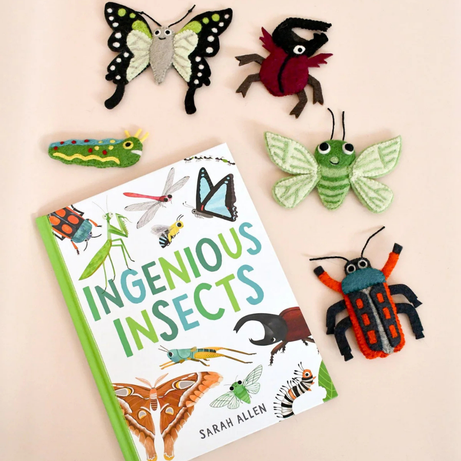 Book and Finger Puppet Set | Ingenious Insects by Sarah Allen