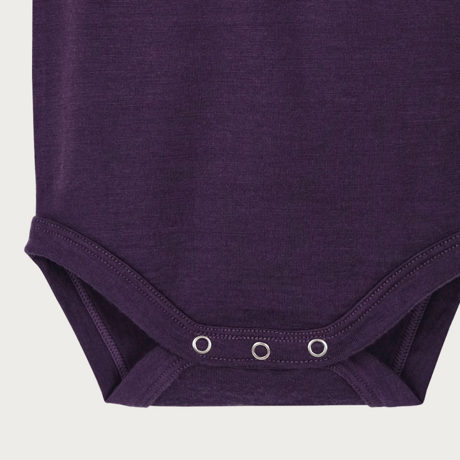 Merino Singlet Bodysuit | Plum