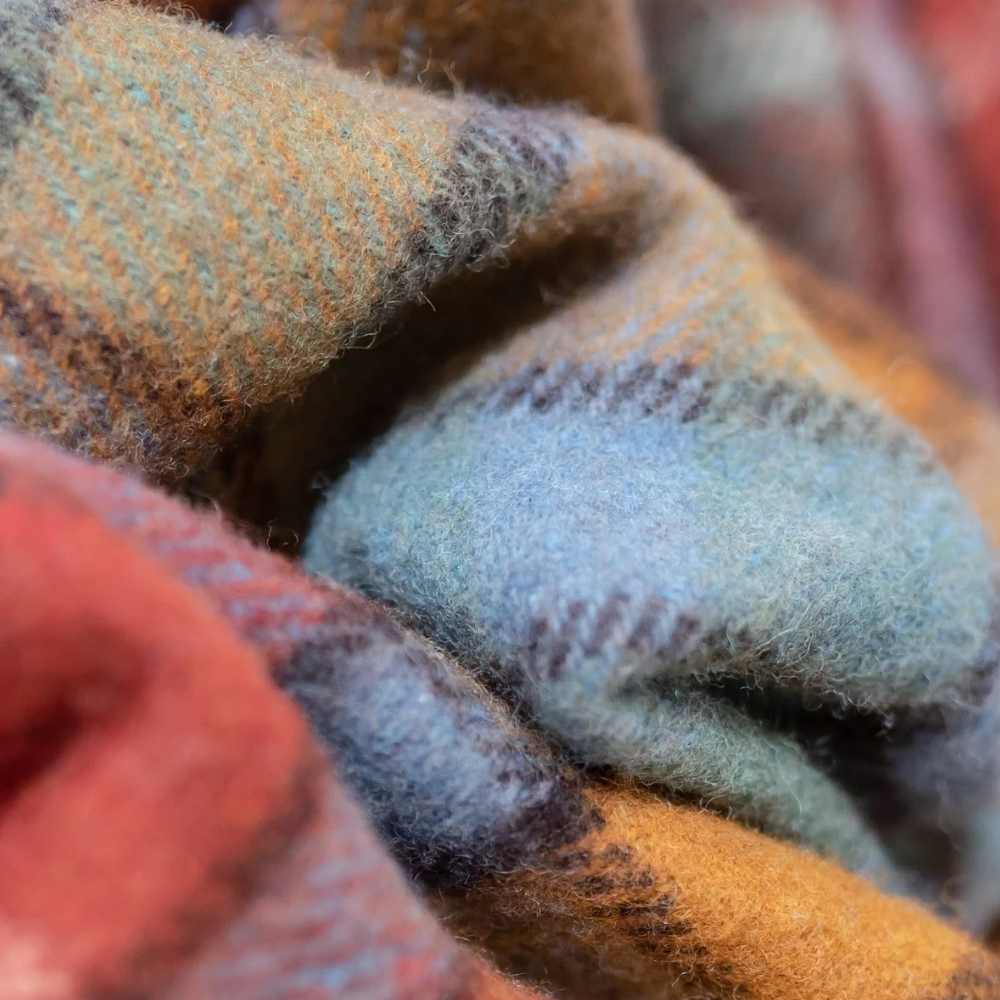 Recycled Wool Full Size Blanket | Buchannan Antique Tartan