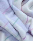 Lambswool Baby Blanket | Lilac Stripe - Merino & Me