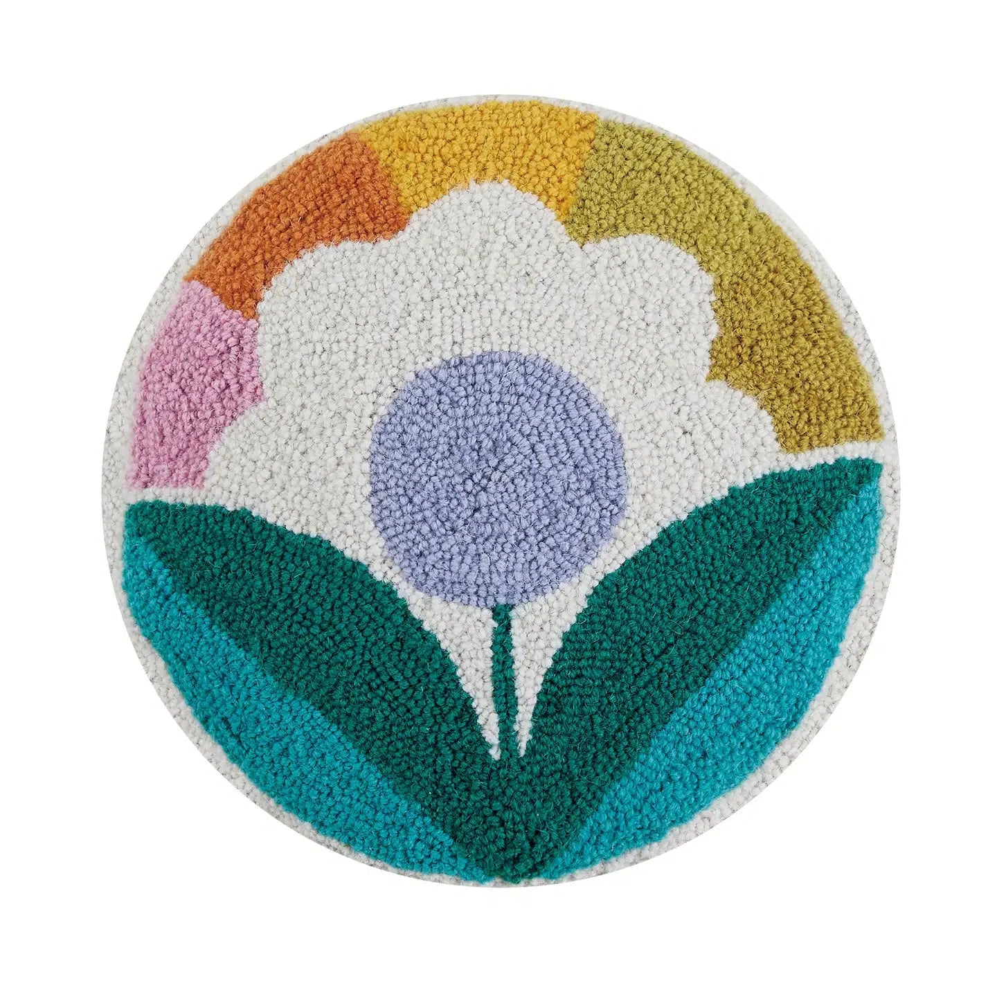 Wool Hook Cushion | Sunflower - Merino & Me