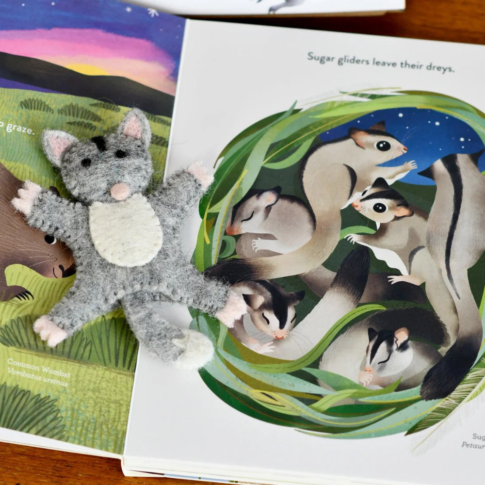 Book and Finger Puppet Set | Jumping Joeys by Sarah Allen