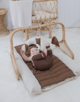 Rattan Play Gym Bundle | 100% Wool Filled | Chocolate Spot