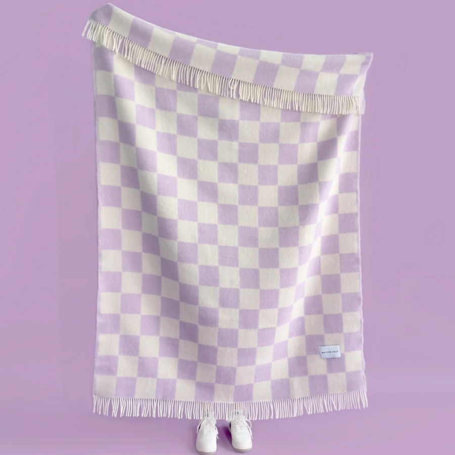 Candy Wrap Blanket | Lilac White