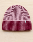 Cashmere & Merino Beanie | Two-Tone Pink