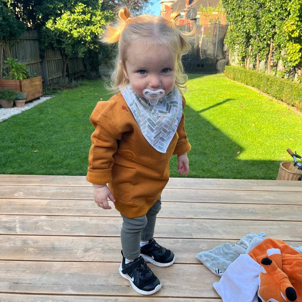 Merino Fleece Sweatshirt | Honey Ginger - Merino & Me