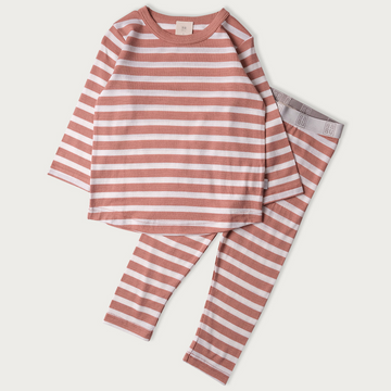 Merino Pyjama Set | Rose Stripe