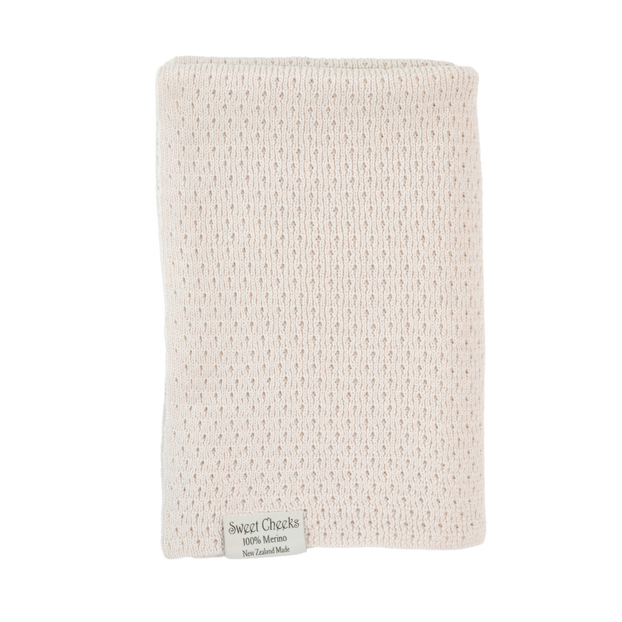 Merino Knit Blanket | Oatmeal