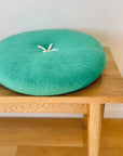 Button Cushion | Bright Green