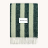 Merino & Me Strip Green Wool Blanket