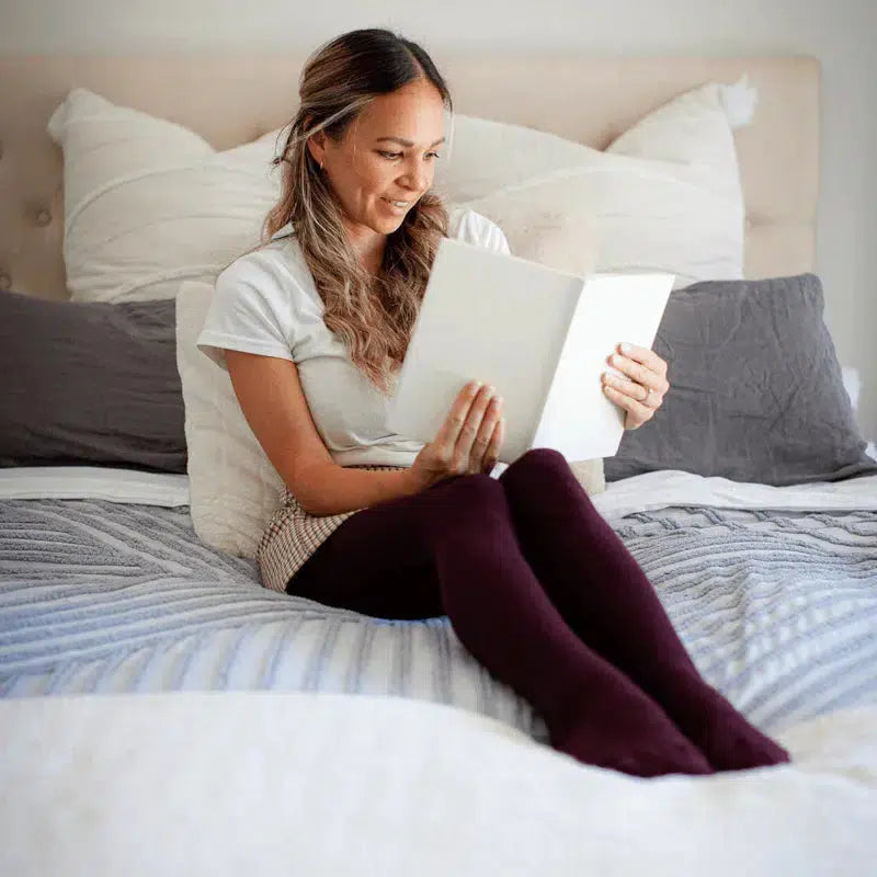 Ladies Tights | Currant - Merino & Me