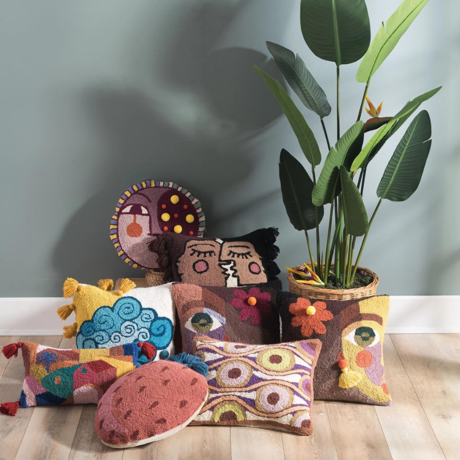 Wool Hook Cushion | Aya - Merino & Me