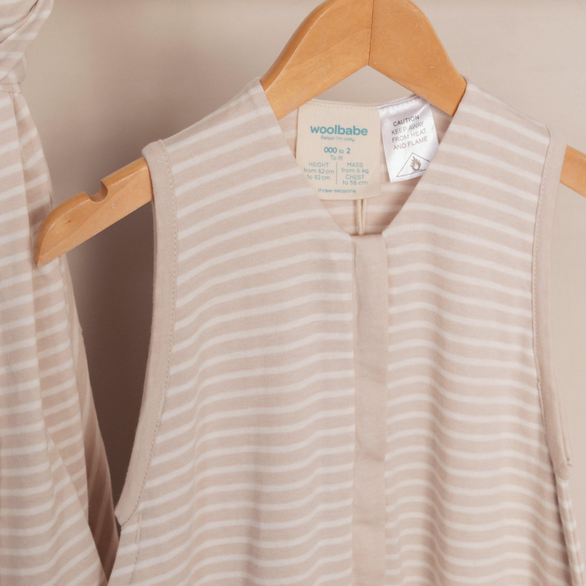 Three Season Mid-Weight Sleep Sack | Dune Stripe - Merino & Me