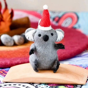 Felt Christmas Koala Ornament
