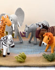 Felt Safari Animals Toy Set