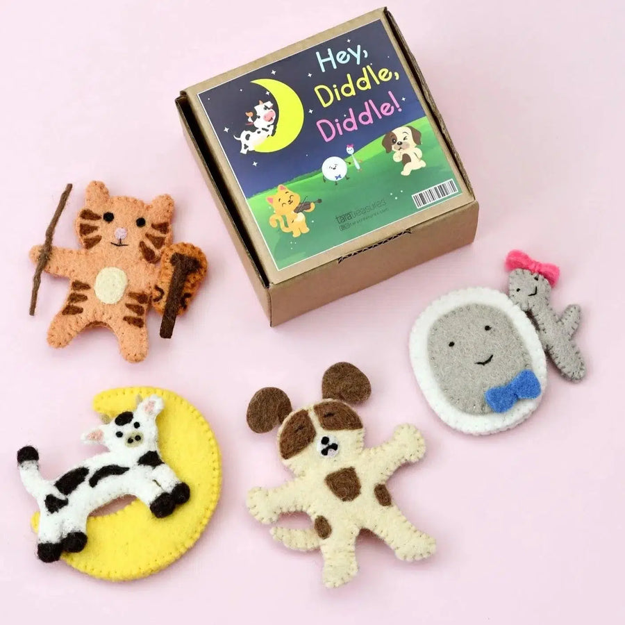 Finger Puppet Set | Hey Diddle Diddle