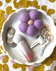 Felt Flower Keychain | Lilac