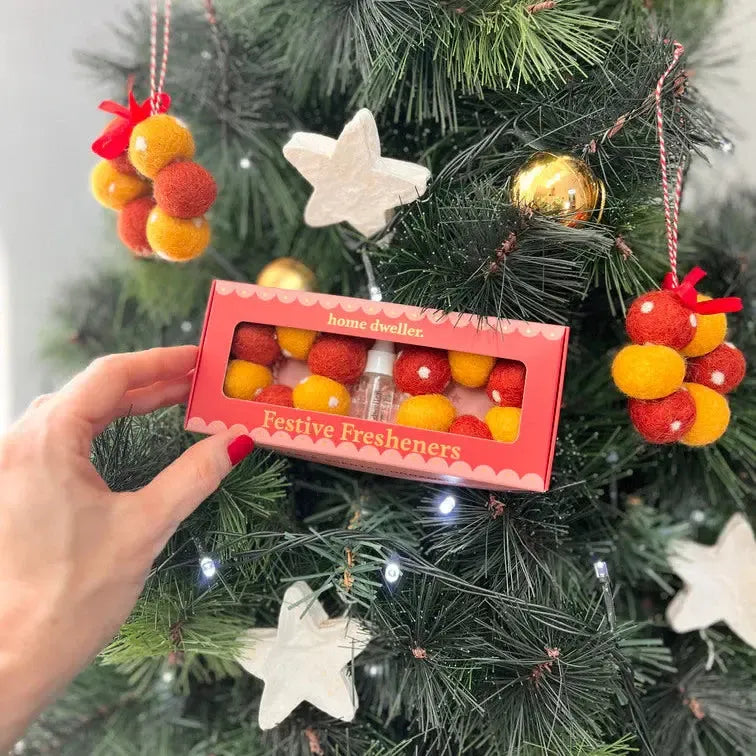 Festive Felt Fresheners | Flower and Fir Tree