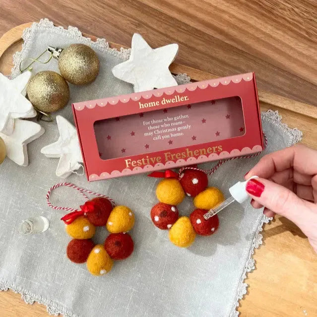 Festive Felt Fresheners | Flower and Fir Tree