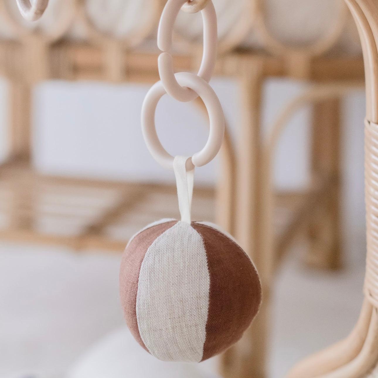 Rattan Play Gym Bundle | 100% Wool Filled | Chocolate Spot