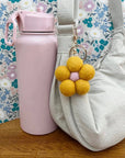 Felt Flower Keychain | Yellow Flower - Merino & Me