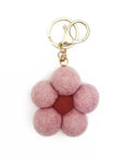 Felt Flower Keychain | Pink Flower - Merino & Me