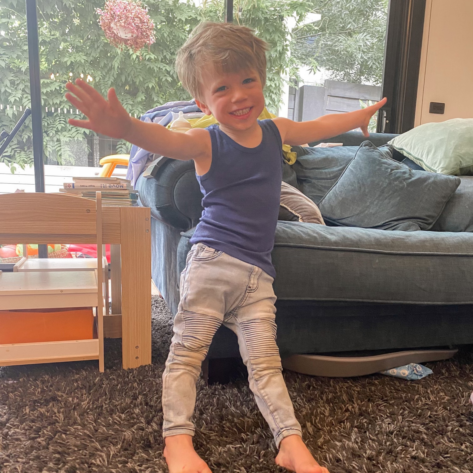 Merino Singlet | Indigo - Merino & Me