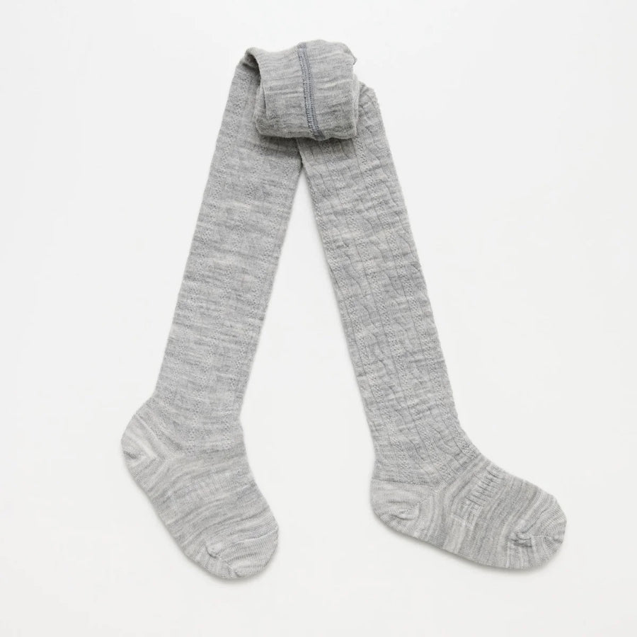 Baby & Kids Tights | Grey Marle Cable