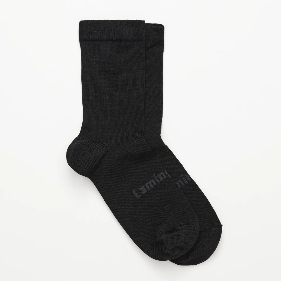 Mens Soft Cuff Crew Socks | Black - Merino & Me